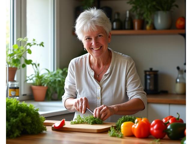 Eliza's healthy cooking transformation with fresh ingredients