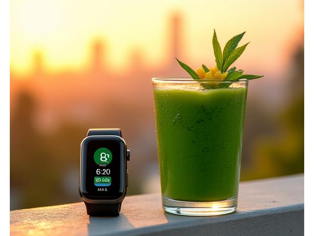 Cover of The Bloom Forge Digital Wellness Magazine Summer Edition, showing a refreshing green smoothie next to a fitness tracker with Sacramento skyline in blurred background.