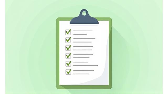 Illustration of a clipboard with a checklist