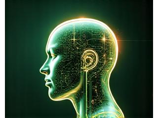 Figure with glowing brain overlay, representing biohacking and cognitive enhancement